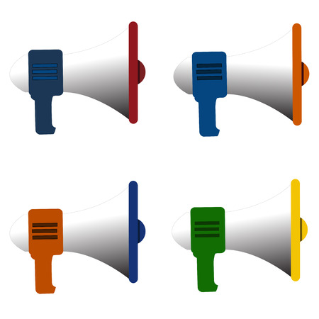 Megaphone icon isolated vectorのイラスト素材