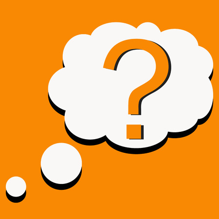 Question mark icon with bubble speech vectorのイラスト素材