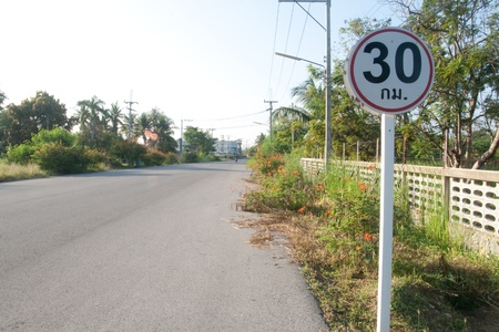 road speed limitedの写真素材