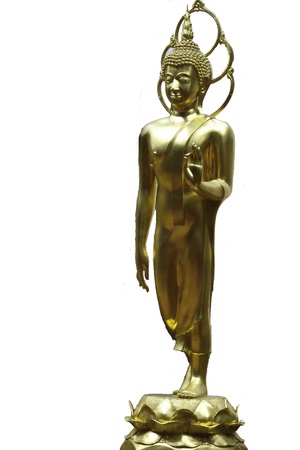 buddha image: walking buddhaの写真素材