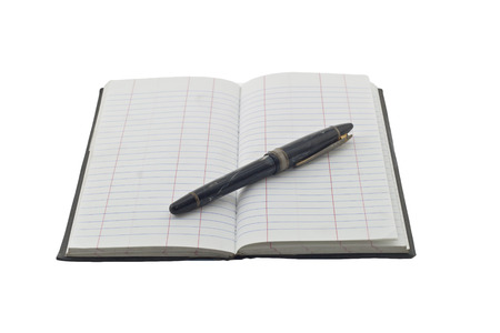 pen and note bookの写真素材