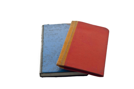 red and blue note bookの写真素材