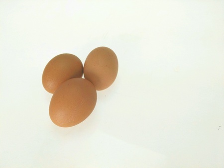 Eggs  with white isolated background