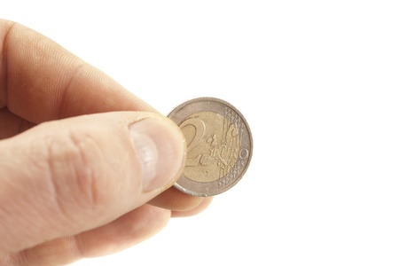 coin in arm