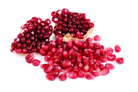 pomegranate isolated on white background 