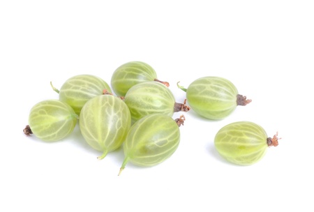 Gooseberry isolation  on a white background の写真素材
