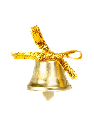 Christmas bell  isolated  on  white  backgroundの写真素材