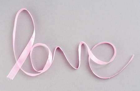 word love for your design on  grey  backgroundの写真素材