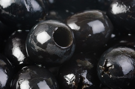 Black olives as  fine  food backgroundの写真素材