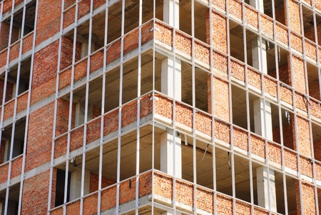 Office building construction site の写真素材