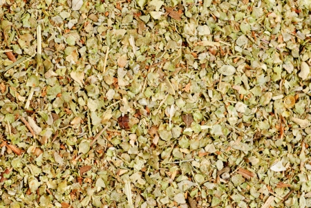 Dried marjoram spice  closeup as  food backgroundの写真素材