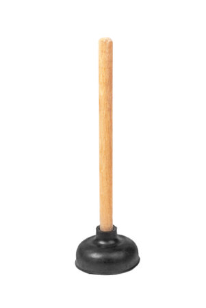 The  plunger  isolation on a white background.の写真素材
