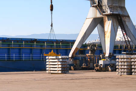 Concrete railway sleepersの写真素材