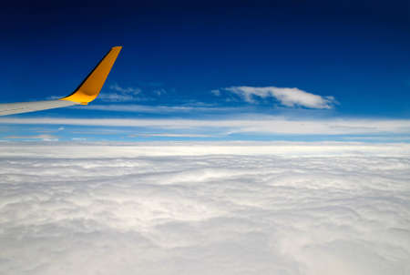 Cloud sky view from aeroplane
