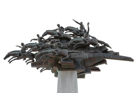 Independence monument in city of Izmirのeditorial素材