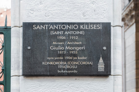 Church of St. Anthony of Padua in Istanbulのeditorial素材