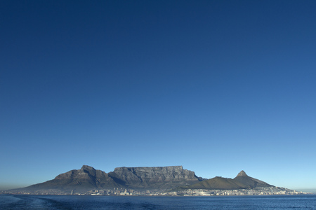 Cape Town seen from seaの写真素材