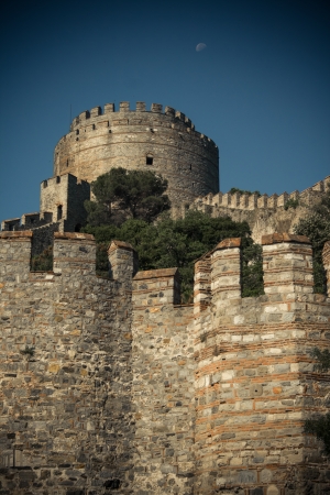 Rumeli Fortress which is built by Ottomans to protect entrance from Bosphorusのeditorial素材