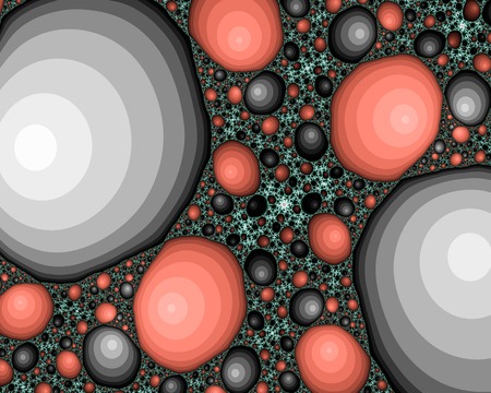 Beautiful computer generated colorful spiral fractals 