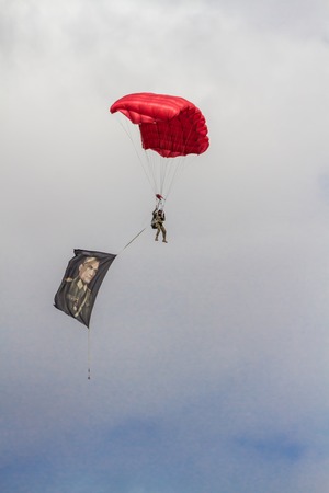 TURKEY, ESK&#304;&#350;EH&#304;R - 21 SEPTEMBER 2014 - On the occasion of the 103 anniversary of the Turkish Air Force, The Solo Turk and Turkish Stars Aerobatic Teams made a breathtaking Air Showのeditorial素材
