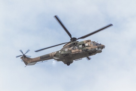 TURKEY, ESKÄ°ÅEHÄ°R - 21 SEPTEMBER 2014 - On the occasion of the 103 anniversary of the Turkish Air Force, The Solo Turk and Turkish Stars Aerobatic Teams made a breathtaking Air Showのeditorial素材