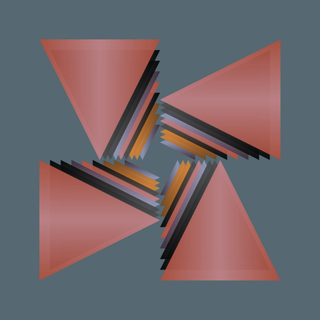 Abstract modern pattern created from repetitive shapesの写真素材