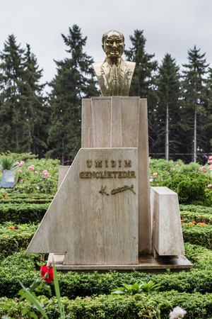 TRABZON, TURKEY - AUGUST 12, 2013: Ataturk kiosk, formerly used as Kapagiannidis summer residence, in Trabzon, Turkeyのeditorial素材