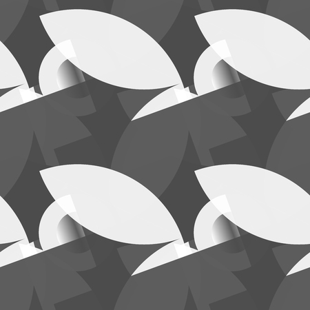 Seamless geometric black and white abstract patternの写真素材