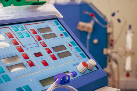 ESKISEHIR, TURKEY - APR 24, 2011: Hemodialysis machine in a modern dialysis centerのeditorial素材