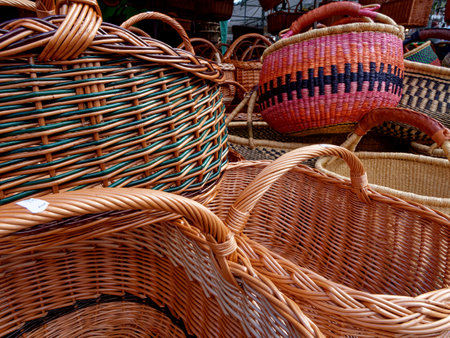 Basket sale at a large market