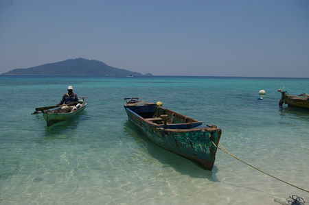 Boats at the end of the dayの写真素材