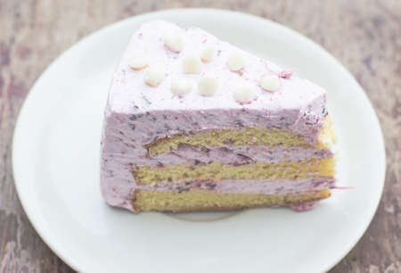 cake on plateの写真素材