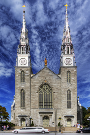 Notre Dame Cathedral, Ottawa, Canadaのeditorial素材