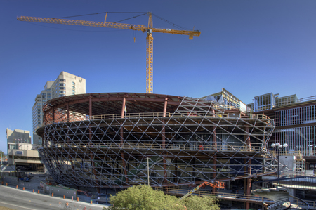 Construction of the Shaw Center, Ottawa, Canadaのeditorial素材