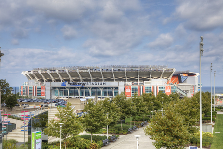 The First Energy Stadium in Cleveland, Ohioのeditorial素材