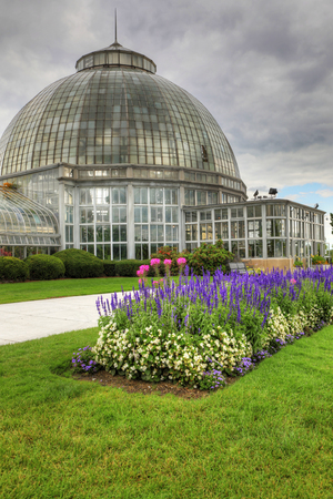 A Vertical of the Anna Scripps Whitcomb Conservatory on Belle Isle, Detroitのeditorial素材