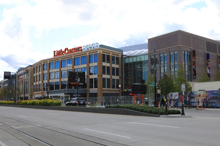 The new Little Caesars Arena in Detroit Michiganのeditorial素材