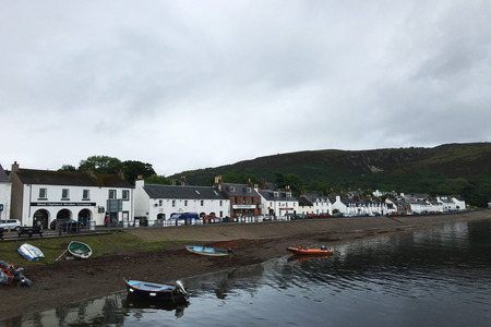 A View of Ullapool in Scotlandのeditorial素材