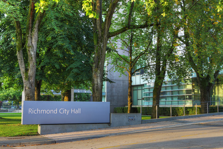 The City Hall in Richmond, British Columbiaのeditorial素材