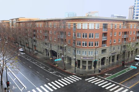 A Street scene in San Jose, Californiaのeditorial素材