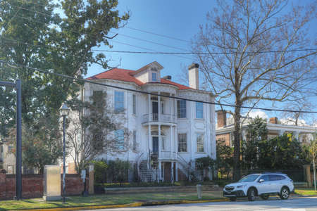 The Gertrude Herbert Institute of Art in Augusta, Georgia. The building opened in 1818のeditorial素材
