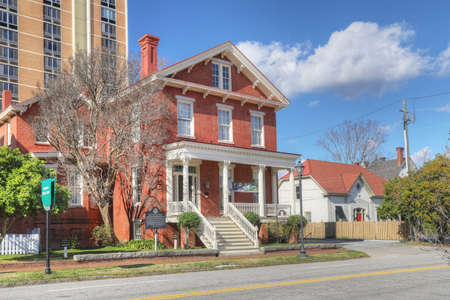 The Boyhood home of Joseph Rucker Lamar in Augusta, Georgia. Lamar was Justice of the U.S. Supreme Court. The house was constructed in 1860のeditorial素材