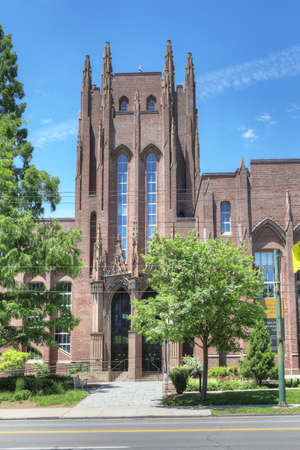 A Vertical of the Yale Peabody Museum of Natural History in New Haven, Connecticutのeditorial素材