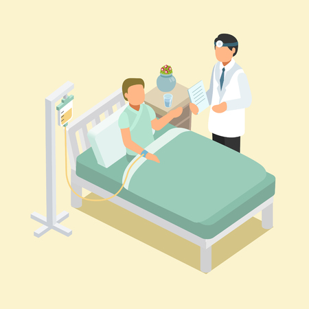 medical aid in 3d isometric flat designのイラスト素材