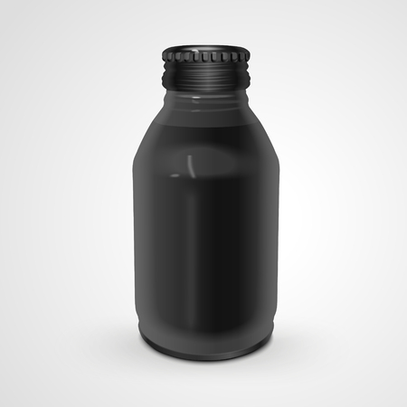 exquisite glass bottle isolated on white background. 3D illustration.のイラスト素材