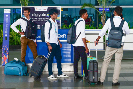 NEW DELHI, INDIA - JULY 19: Passengers seen waiting after a major disruption in Microsoft Corp.'s...