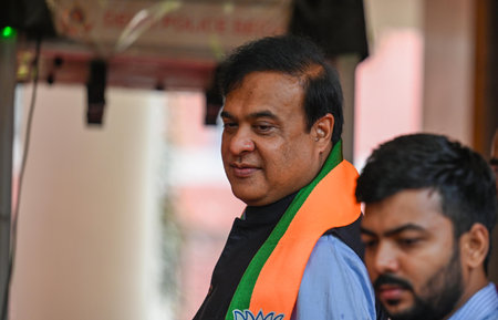 NEW DELHI, INDIA - JULY 27: Himanta Biswa Sarma Chief Minister of Assam arrives for a BJP Chief...