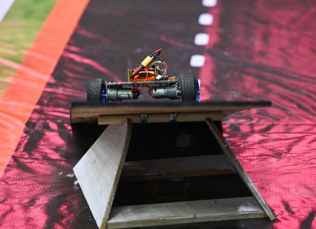 NOIDA, INDIA - AUGUST 25: Participants seen at the eighth edition of Technoxian Robotics World Cup...
