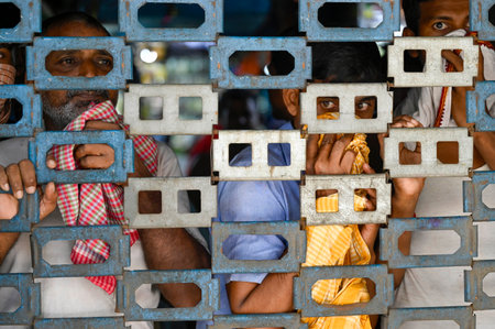 KOLKATA, INDIA - AUGUST 27: People watching March towards State Secretariat, Nabanna called by...