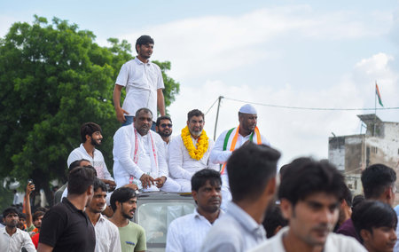 GURUGRAM INDIA SEPTEMBER 19 2024 Chaudhary Aftab Ahmed congress candidate for Nuh assembly...